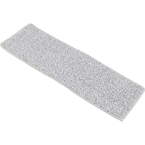 Chiffon plat réutilisable bleu 35cm pour sol carrelé, serpillière rotative à sec et humide, nettoyage sans les mains, lot de 6 lingettes de rechange (sans manche) (1/5)