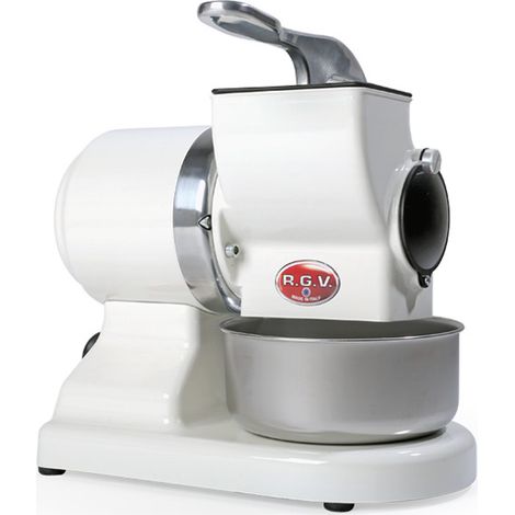 RGV Robusta cortador de verduras en espiral o rallador eléctrico Aluminio Acero inoxidable, Blanco