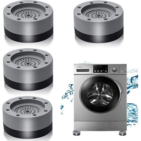 4 almohadillas antivibración, patas de goma para lavadora, almohadillas para lavadora, alfombrillas antivibración para lavadoras y secadoras
