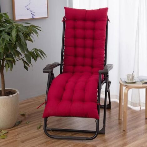 Sonnenliegenkissen 160 x 48 cm – Klappbarer Gartenliegestuhl, bequem und ideal zum Entspannen. Outdoor-Kissen. (1/5)
