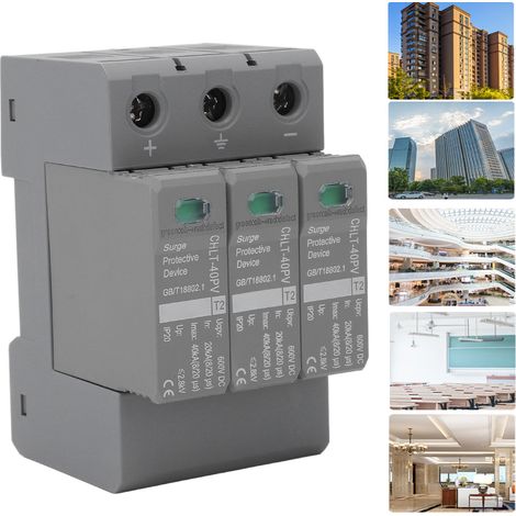 CHLT-40PV 600V Parasurtenseur photovoltaïque CC 20-40 kA/3P (1/5)