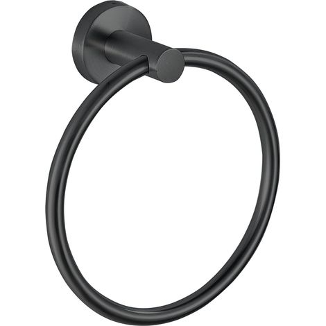 1 Anneau Porte-Serviettes, Acier Inoxydable, Design Rond, Rotation 180°, Pour Salle De Bain Et Cuisine (1/5)