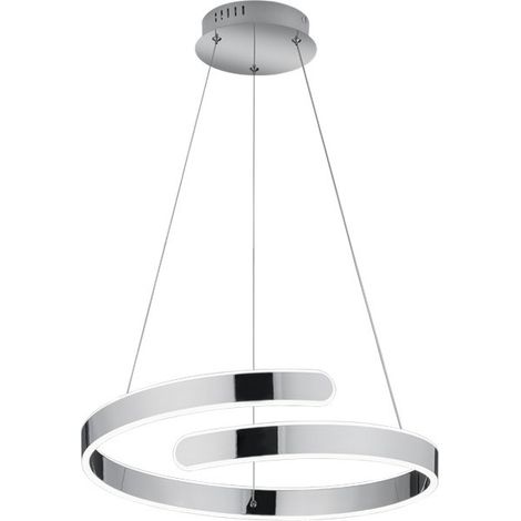 PARMA SOSPENSIONE LED 37W 4500lm, 4000KCROMO CON DIMMERAZIONE AD INTERRUTTORE D.50CM (1/3)