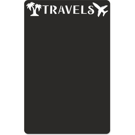 Lavagna magnetica autoadesiva nera per magneti da viaggio 45 cm x 70 cm