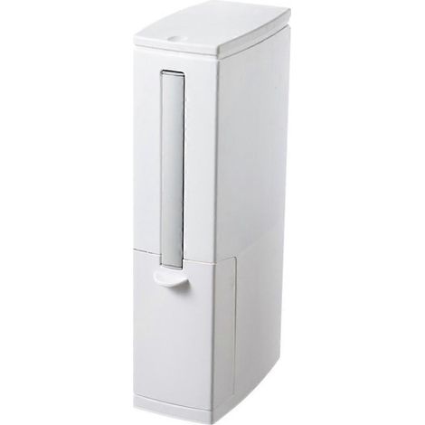Bürstenset für Küchen- und Badezimmerabfalleimer, passend für schmale Modelle. WC-Bürste mit Halteband für Küchen- und Badezimmerabfalleimer. Für den Hausgebrauch. (1/5)