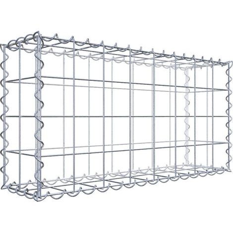 Gabiondeco - Gabion 80 cm x 40 cm x 20 cm (L x H x P). mailles 10 x 10 cm. Spirale - Made in Germany (1/6)