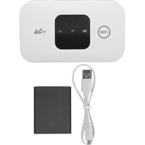 Router móvil 4G LTE, mini WiFi de bolsillo de alta velocidad para uso en interiores y exteriores, mini WiFi, hasta 10 usuarios. (1/4)