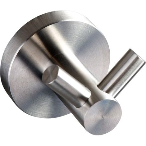 Ganchos para toallas, Gancho para toallas perforado, Gancho para ropa, cocina e inodoro (acero inoxidable cepillado), Gancho de pared (1/5)