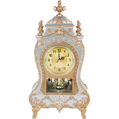 Horloge de table de style vintage, réveil de bureau décoratif ancien pour la maison ou l'hôtel (1/5)