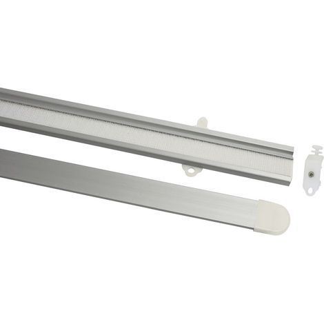 Gardinia Paneelwagen für Flächenvorhänge silber, 60 cm Flächenvorhänge