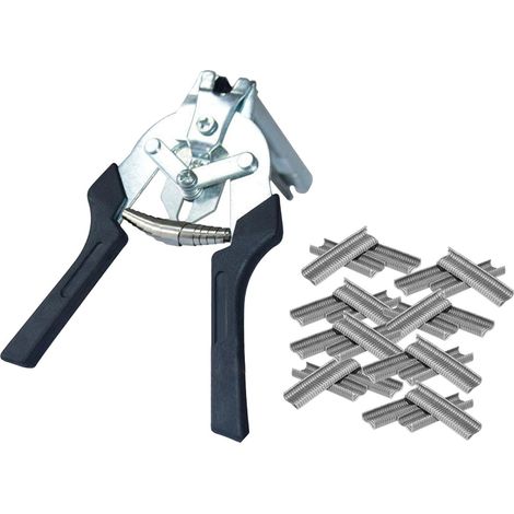 Pinces multifonctionnelles pour cages à porcs, type M, avec pinces, adaptées aux cages à volailles, aux cages à oiseaux et aux cages à poulets, noires. (1/5)