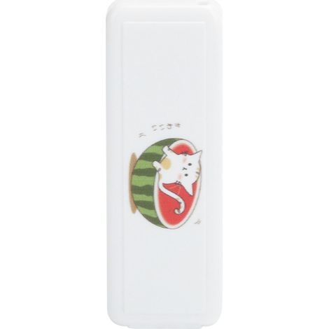 Clé USB 2.0 Rétractable pour Voiture, Cadeau d'Entreprise 64GB - Accessoire Informatique (Chat Pastèque) (1/5)