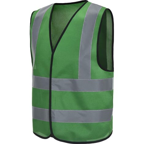 Sicherheitsweste mit Reflektorstreifen, Warnschutz, Grün, 3XL (1/5)