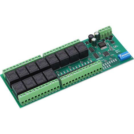 12-Kanal-Relaismodul mit Überspannungsschutz, 12 optisch isolierte Eingänge, Hardware-Reset-Relaisplatine, 12 V (1/5)