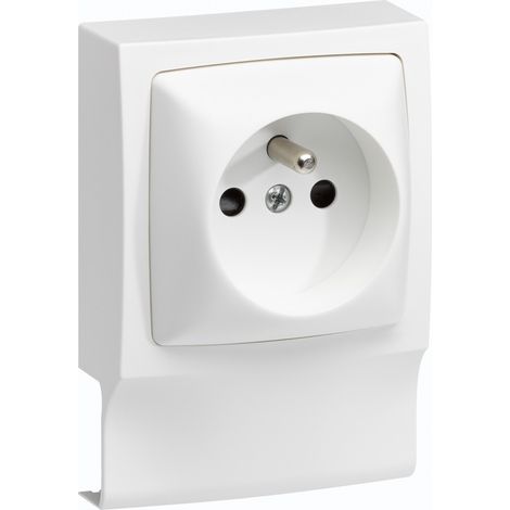 Adaptador blanco para moldura, Al. 9,4 x P.3,8 cm TEHALIT