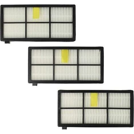 Lot de 3 filtres, compatibles avec les Roomba 800 et 900. Kit de remplacement pour les filtres des séries 8 et 9. Contient trois filtres. (1/4)