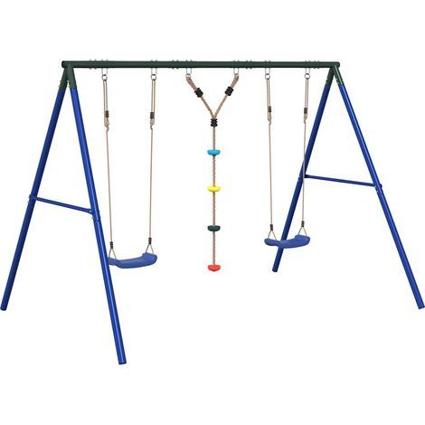 Maison Exclusive - Schaukel-Set mit Schaukelsitzen und Klettersch