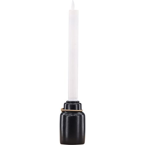 Ulricehamn Kerzenhalter mit LED Licht schwarz.