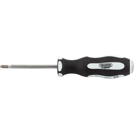 Draper No. 2X100mm Pound Thru Cross Slot Soft Grip Screwdriver