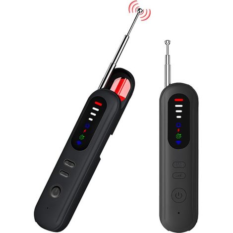 Détecteur de caméra et signal – RF 1 MHz – 6,5 GHz – 5 niveaux – Magnétique – Rechargeable – Sécurité (1/5)