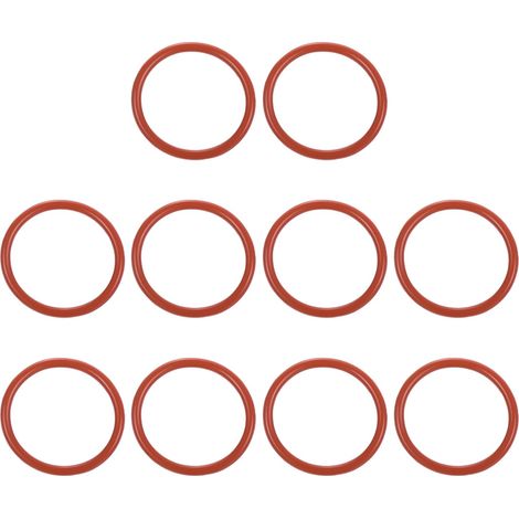 Joint Torique en Silicone 23x29x3mm (ID x OD x Largeur), 30PCS Joint d'Étanchéité Bocaux Remplacement pour Réparation Plomberie Valves Tuyaux Robinet Voiture Gaz, Rouge (1/5)