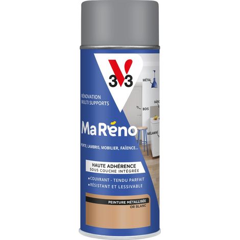 Peinture Réno Perfection® Multi-supports MA RENO V33 Or blanc métalisé 400ML