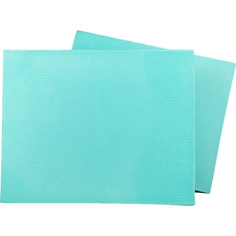 Coussin d'équilibre pour exercices et fitness en position debout - Souple, haute résilience, antidérapant et imperméable - TPE bleu Tiffany - 40 x 33 x 5 cm (1/5)
