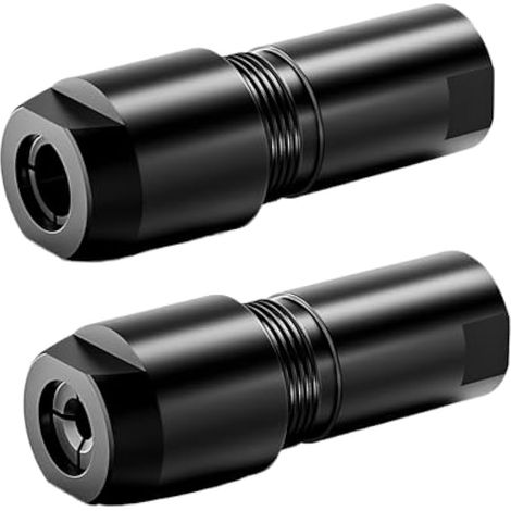 Lot de 2 adaptateurs de serrage pour meuleuse d'angle vers meuleuse droite, filetage M10 vers tige de 3 mm/6 mm