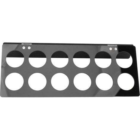Porte-capsules de café mural gain de place pour meuble sous-comptoir, noir (1/5)