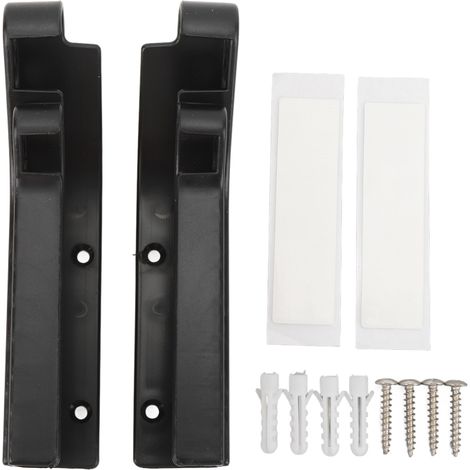 Soporte de pared para pilas AA y AAA, dispensador y organizador de almacenamiento fabricado en plástico negro. (1/5)