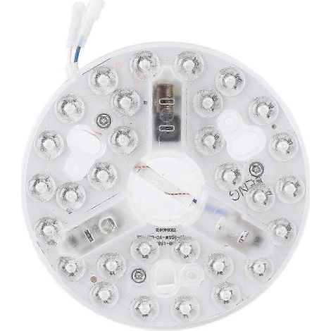 Kit di ricambio per lampadina a LED tondo da 15 W, compatibile con ventilatori a soffitto, 5.3 pollici (13,5 cm), 3 colori (bianco caldo 3000K, 4200K, 6500K), intensità variabile, 95 V a 265 V (SZRH A (1/5)