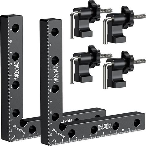 90-Grad-Positionierblock, rechtwinklige Klemme aus Aluminiumlegierung, Holzbearbeitungswerkzeuge (14 cm/5,5 Zoll) (1/4)