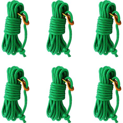 Reflective Cord Pack Rope High-Strength Lightweight , Camping Tent, Outdoor Packaging,green (1/5)
