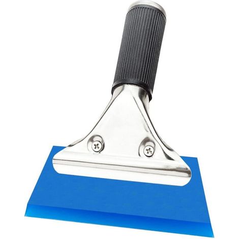 Rubber Shower Door Squeegee, Car Window Squeegee, for Kitchen Counters, Mirrors, Tiles, Car Windshields (Blue) (1/5)