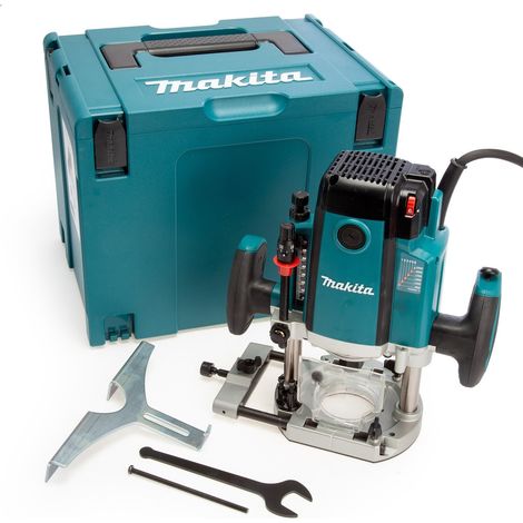 Makita RP2303FCJ 240v 1/2"" Plunge Router Variable Straight Guide + Trend Cutter (1/4)