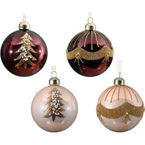 Pallina decorativa brillante de 8 cm (1/4)