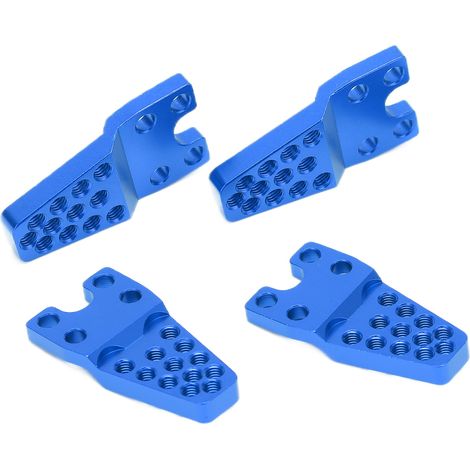Support RC en Alliage d'Aluminium Réglable pour Modèles 1/10 et 1/8 - 4 Pièces Bleu Résistant (1/5)