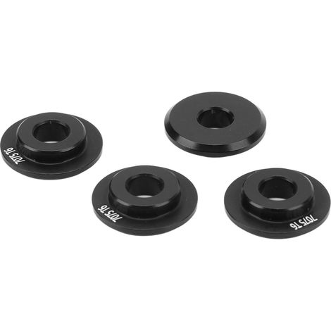 Ein Satz robuster und langlebiger Radnabenadapterdichtungen aus Aluminiumlegierung für TRAXXAS UDR 1/7 RC-Cars, schwarz. (1/5)