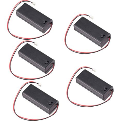 5 pièces 3 V AAA Support de batterie Compartiment des piles Couvercle de la batterie avec interrupteur marche/arrêt et Fil PH2.0JST Connecteur Mâle pour BBC (1/5)