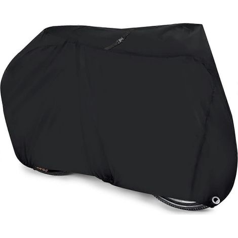 Housse de vélo en nylon 190T imperméable, résistante aux UV et à la poussière (noire) (1/5)
