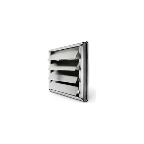 Grille Ventilation 150 mm Grille Inox Anti-retour à Lamelles Mobiles Fermeture Automatique Grille de Hotte Résistant / Aeration Inox