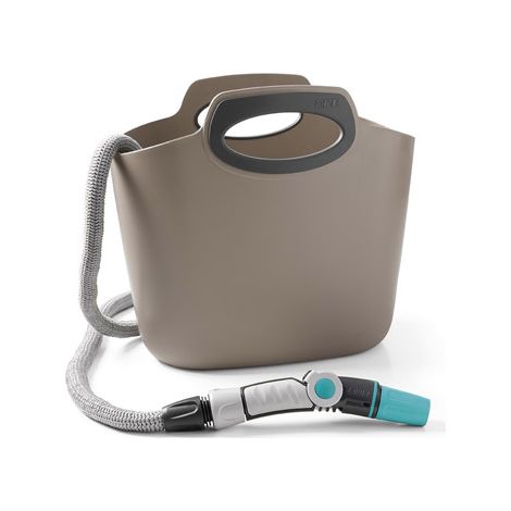 Kit manguera bolsa extensible 30m gris aquapop HOZELOCK