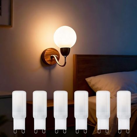 Ampoule LED G9 Blanc Chaud,2,2W 2700K 200 Lumen, Ampoule Équivalent 21W Ampoule Incandescente, Non Variateur (1/3)