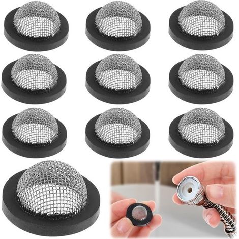 Joints filtrants lot de 10 - rondelles à maille 1,9 x 1 cm pour douche et robinet (1/5)