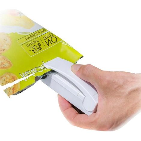 Machine à Sceller les Sacs - STRAßE TECH - Modèle 2-en-1 - Aimant Intégré - Portable - Blanc (1/5)
