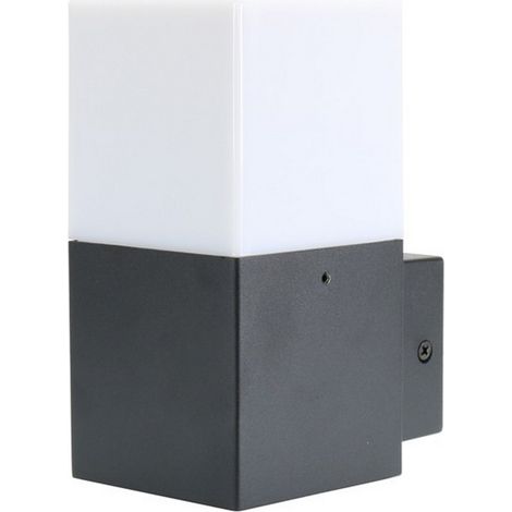 Applique da parete Praga Nero IP54 1 x E27 M LEDME