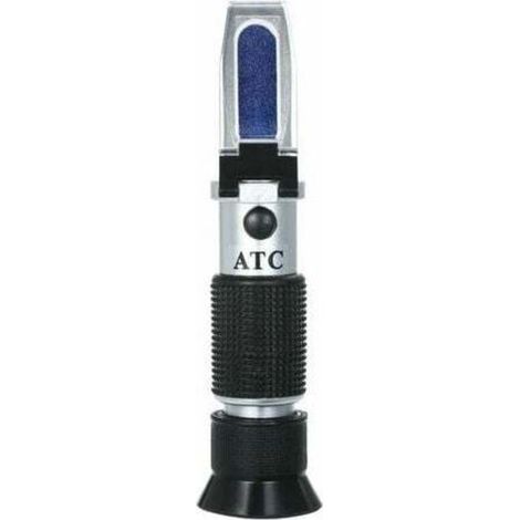 Salinitätsrefraktometer, tragbares Meerwasserdichtemessgerät, optisches Salinitätsmessgerät, tragbares ATC-Refraktometer, Doppelskala: 0–100 ‰ & 1,000–1,070 Dichte, Salzwassertester für Aquarien