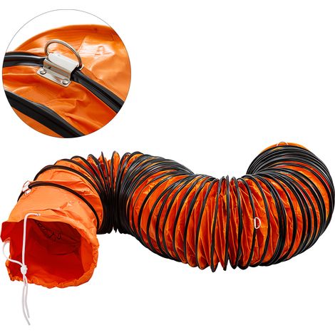 VEVOR Conducto Flexible de PVC Ventilador 7,6 m, Manguera de Conducto Flexible de PVC Conducto de Ventilación Tubo de Manguera de Ventilación Conductos de Aire de PVC Ignífugo