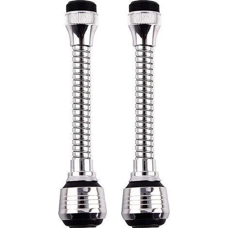 Rallonge robinet 2 pièces – Filtre d'extension pivotant 360° – Douche à économie d'eau – Facile à nettoyer pour éviers de cuisine et salle de bain (1/5)