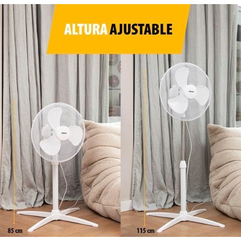 Tristar VE-5755 Ventilador de Pie 45W 40cm Blanco